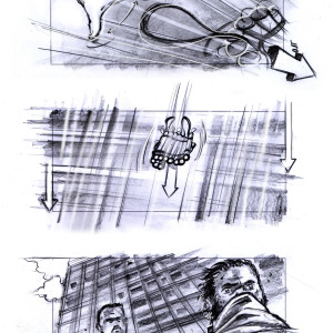 Original storyboard – From Paris with Love (2010)
