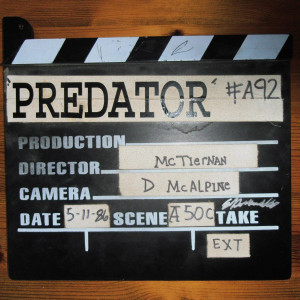 Clapper-board slate – Predator (1987)