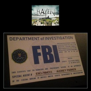 Agent Audrey Parker FBI ID Card Prop – Haven (2010)