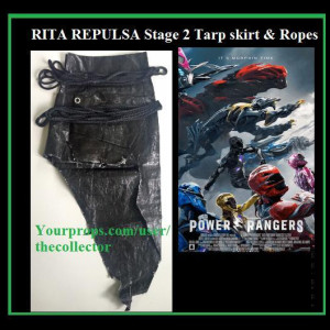 Rita Repulsa Stage 2 Tarp Skirt and ropes – Power Rangers (2017)