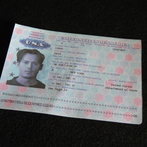 Passport page – The Ninth Gate (1999)