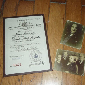 Chief Inspector Japp's Police Warrant Card Replica – Poirot (1990)