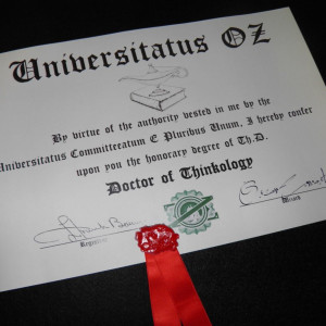 Thinkology diploma – The Wizard of Oz (1939)