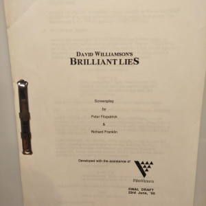 Production Used Script – Brilliant Lies (1996)