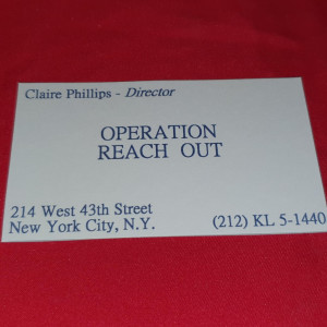 Operation Reach Out Business Card – Scrooged (1988)