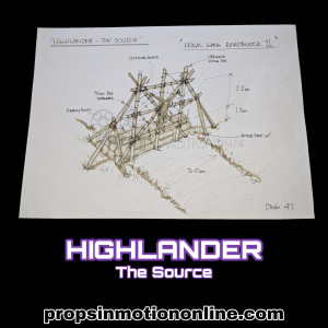 Hand drawn Production concept art – Highlander: The Source (2007)
