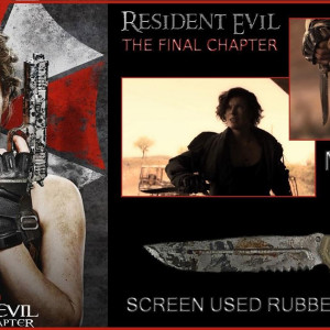 Screen Used Rubber Stunt Knife – Resident Evil: The Final Chapter (2016)