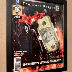 Burned Gotham currency – The Dark Knight (2008)