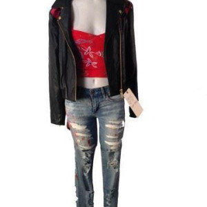 (Brooke) Hero Outfit with Leg Slash – Hell Fest (2018)