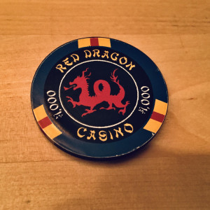 Red dragon rubber stunt Casino Chip – Rush Hour 2 (2001)