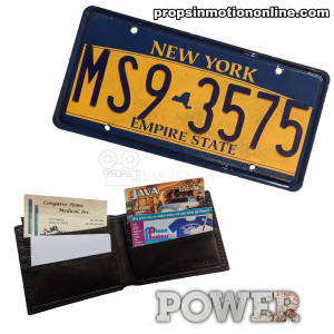 Kanan (50cent) wallet and License Plate – Power (2014)