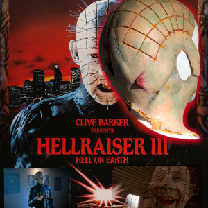 Pinhead ( Doug Bradley) screen worn head prosthetics – Hellraiser III: Hell on Earth (1992)