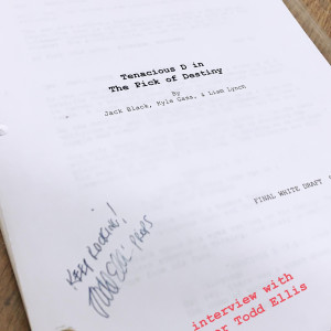 Original Final Draft Script signed. – Tenacious D in the Pick of Destiny (2006)