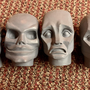 Production made puppet heads – Puppet Master vs Demonic Toys (2004)