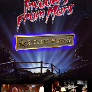 Gen. Climet Wilson name desk plate – Invaders from Mars (1986)