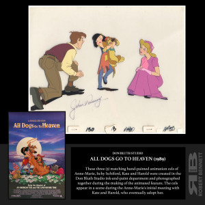 Original Signed Animation Cel – All Dogs Go to Heaven (1989)