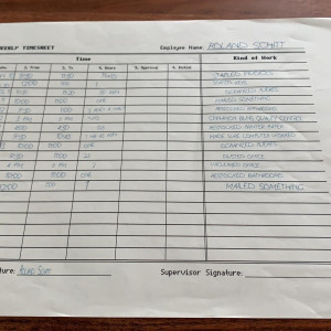 Roland Schitt's Time Card – Schitt's Creek (2015)