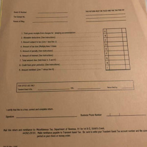 Motel Guest Tax Return Form – Schitt's Creek (2015)
