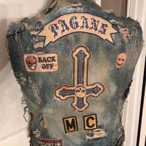 Screen worn Pagan Biker Vest – Gangland Undercover (2015)