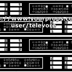 Star Wars Prequel Trilogy Control Panel acetate sheet prop – Star Wars: Episode IV - A New Hope (1977)