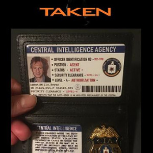Byran Mills CIA ID Credentials Prop – Taken (2008)