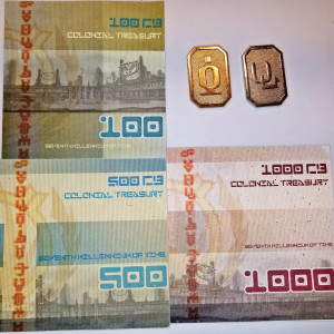 Cubit Coin and Paper Set (Currency) – Battlestar Galactica (2003)