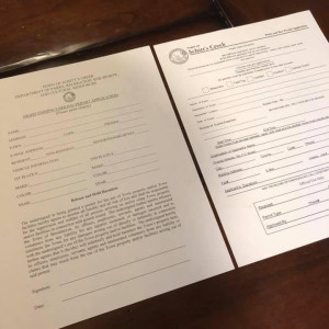 Town Permit Application – Schitt's Creek (2015)