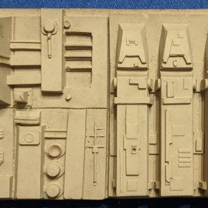 Original 6" x 3" Death Star panel from A New Hope – Star Wars: Episode IV - A New Hope (1977)