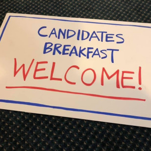 Candidates Breakfast WelcomeSign – Schitt's Creek (2015)