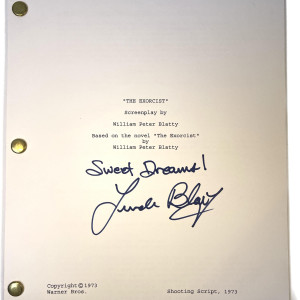 Script signed by Linda Blair – The Exorcist (1973)