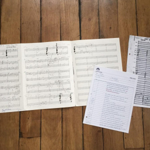 Original Sketch, Original Reduction Copy Of The Score, And Timing Notes From The Outsiders – MacGyver (1985)