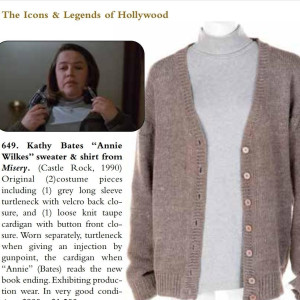 Annie Wilkes' Sweater and Turtleneck Shirt – Misery (1990)