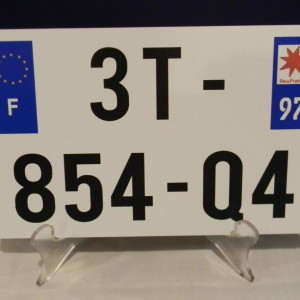 Motorcycle prop License plate – Ava (2020)