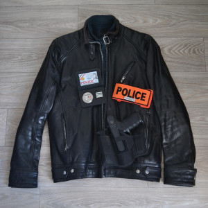 French Police Nationale id card, medal and wallet