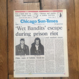 Original Production Made Chicago Sun-Times newspaper – Home Alone 2: Lost in New York (1992)