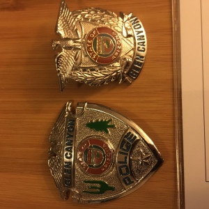 Police Officer’s Hat Pin and badge used in Production of Evolution (2001) – Evolution (2001)