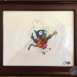 Catty Carlisle Animation Cel and Drawing – Adventures of Sonic the Hedgehog (1993)