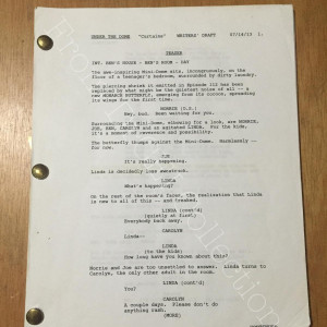 Season Finale draft script – Under the Dome (2013)