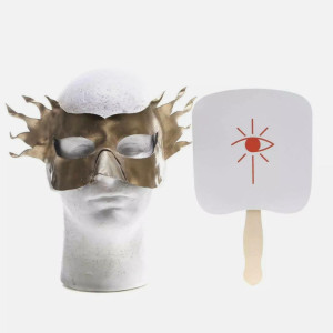 Jibran's screen matched mask and screen used paddle – The Lovebirds (2020)