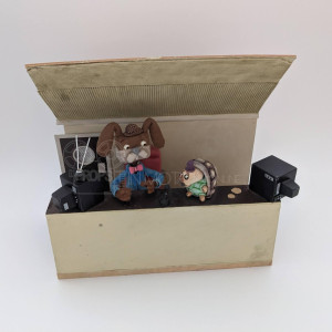 Commentators box with Tortoise and Hare Puppets – Air Strike (2018)