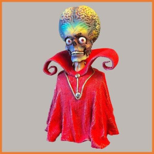 Mars attacks puppet head on custom bust – Mars Attacks! (1996)