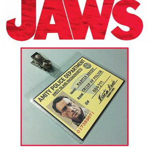 JAWS MARTIN BRODY AMITY POLICE ID BADGE – Jaws (1975)