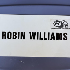 Robin William’s chair name plate from “RV”