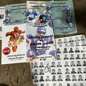 Prop “Permian Panthers” football game programs, Premiere Props COA – Friday Night Lights (2004)