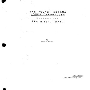 Spain, May 1917 Script – The Young Indiana Jones Chronicles (1992)