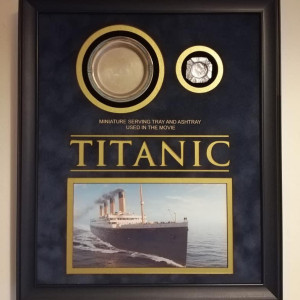 Miniature serving tray and ashtray – Titanic (1997)