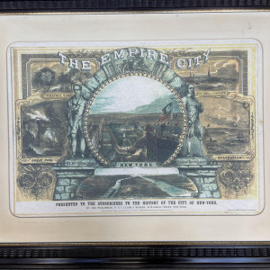 “Boss Tweed’s” (Jim Broadbent) prop framed “Empire City” print – Gangs of New York (2002)