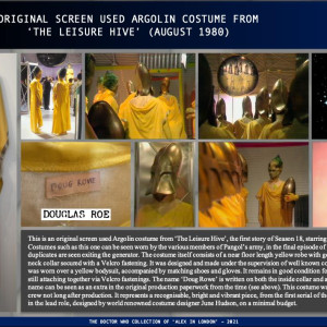 Argolin costume from “The Leisure Hive” (August 1980) – Doctor Who (1963)