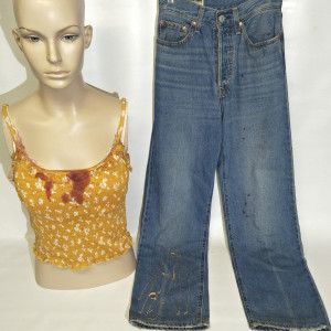 Hero (Bloody) Jeans, Top, Bra & Jewellery