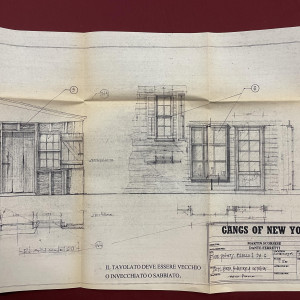 Production created blueprint for the Five Points Blocco in “Gangs of New York” – Gangs of New York (2002)